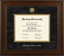 Harding University diploma frame - Presidential Gold Engraved Diploma Frame in Madison