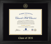 Class Of Lasting Memories Photo Frames diploma frame - Gold Embossed Class of 2026 Diploma Frame in Arena