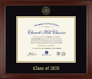 Class Of Lasting Memories Photo Frames diploma frame - Gold Embossed Class of 2026 Diploma Frame in Sierra
