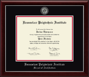 Rensselaer Polytechnic Institute diploma frame - Masterpiece Medallion Diploma Frame in Gallery Silver