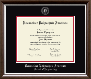 Rensselaer Polytechnic Institute diploma frame - Silver Embossed Diploma Frame in Devonshire