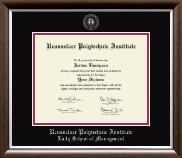 Rensselaer Polytechnic Institute diploma frame - Silver Embossed Diploma Frame in Devonshire