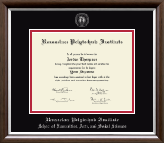 Rensselaer Polytechnic Institute diploma frame - Silver Embossed Diploma Frame in Devonshire