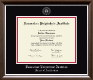 Rensselaer Polytechnic Institute diploma frame - Silver Embossed Diploma Frame in Devonshire