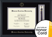 Western Carolina University diploma frame - Tassel & Cord Diploma Frame in Obsidian