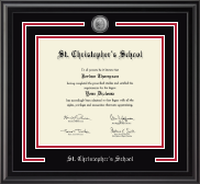 St. Christopher's School in Virginia diploma frame - Showcase Diploma Frame in Midnight