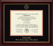 State University of New York College of Agriculture & Technology Cobleskill diploma frame - Gold Embossed Diploma Frame in Gallery