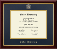 Wilkes University diploma frame - Masterpiece Medallion Diploma Frame in Gallery