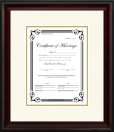 Specialty Frames marriage license frame - Marriage License Frame in Encore