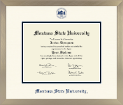 Montana State University Bozeman diploma frame - Icon Diploma Frame in Light Champagne