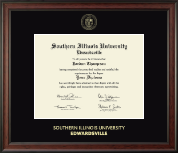 Southern Illinois University at Edwardsville diploma frame - Gold Embossed Diploma Frame in Studio