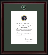 United States Army certificate frame - Presidential Memorial Certificate Frame in Encore