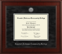 Coastal Alabama Community College diploma frame - Presidential Silver Engraved Diploma Frame in Jefferson