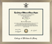 William & Mary diploma frame - Icon Diploma Frame in Light Champagne