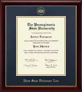 Pennsylvania State University diploma frame - Gold Embossed Diploma Frame in Gallery