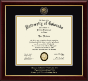 University of Colorado Anschutz diploma frame - Masterpiece Medallion Diploma Frame in Gallery