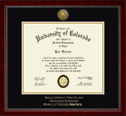 University of Colorado Anschutz diploma frame - Gold Engraved Medallion Diploma Frame in Sutton