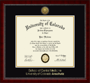 University of Colorado Anschutz diploma frame - Gold Engraved Medallion Diploma Frame in Sutton