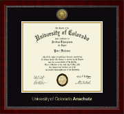 University of Colorado Anschutz diploma frame - Gold Engraved Medallion Diploma Frame in Sutton