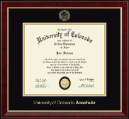 University of Colorado Anschutz diploma frame - Gold Embossed Diploma Frame in Murano