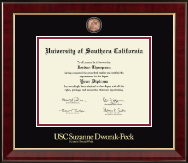 University of Southern California diploma frame - Masterpiece Medallion Diploma Frame in Murano