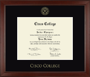 Cisco College diploma frame - Gold Embossed Diploma Frame in Sierra