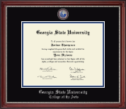 Georgia State University diploma frame - Masterpiece Medallion Diploma Frame in Kensington Silver