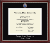 Georgia State University diploma frame - Masterpiece Medallion Diploma Frame in Kensington Silver