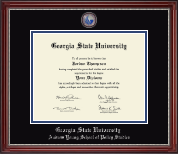 Georgia State University diploma frame - Masterpiece Medallion Diploma Frame in Kensington Silver
