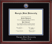 Georgia State University diploma frame - Masterpiece Medallion Diploma Frame in Kensington Silver