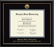 Georgia State University diploma frame - Gold Engraved Medallion Diploma Frame in Onyx Gold