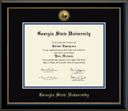 Georgia State University diploma frame - Gold Engraved Medallion Diploma Frame in Onyx Gold