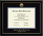 Georgia State University diploma frame - Gold Engraved Medallion Diploma Frame in Onyx Gold