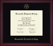 Greenville Technical College diploma frame - Gold Embossed Achievement Edition Diploma Frame in Academy