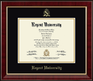 Regent University diploma frame - Gold Embossed Diploma Frame in Murano