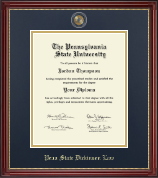 Pennsylvania State University diploma frame - Masterpiece Medallion Diploma Frame in Kensington Gold