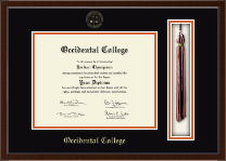 Occidental College diploma frame - Tassel & Cord Diploma Frame in Delta
