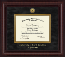 University of North Carolina at Pembroke diploma frame - Presidential Gold Engraved Diploma Frame in Premier