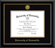 University of Evansville diploma frame - Gold Engraved Medallion Diploma Frame in Onyx Gold