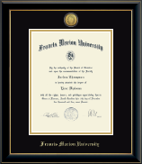 Francis Marion University diploma frame - Gold Engraved Medallion Diploma Frame in Onyx Gold