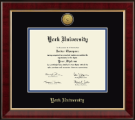 York University of Nebraska diploma frame - Gold Engraved Medallion Diploma Frame in Murano