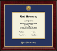 York University of Nebraska diploma frame - Gold Engraved Medallion Diploma Frame in Murano