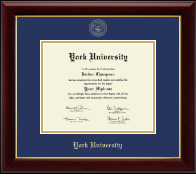 York University of Nebraska diploma frame - Gold Embossed Diploma Frame in Gallery