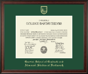 Dartmouth College diploma frame - Gold Embossed Diploma Frame in Studio