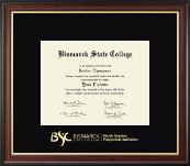 Bismarck State College diploma frame - Gold Embossed Diploma Frame in Studio Gold