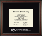 Bismarck State College diploma frame - Silver Embossed Diploma Frame in Studio