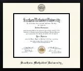 Southern Methodist University diploma frame - Icon Diploma Frame in Gotham
