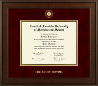 Rosalind Franklin University of Medicine and Science diploma frame - Presidential Diploma Frame in Madison