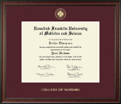 Rosalind Franklin University of Medicine and Science diploma frame - Gold Embossed Diploma Frame in Studio
