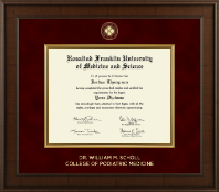 Rosalind Franklin University of Medicine and Science diploma frame - Presidential Diploma Frame in Madison